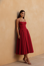 Retro-Inspired Midi Dress