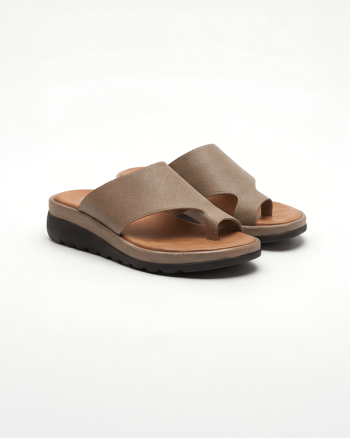 Women's Platform Slide Sandals with Toe Loop