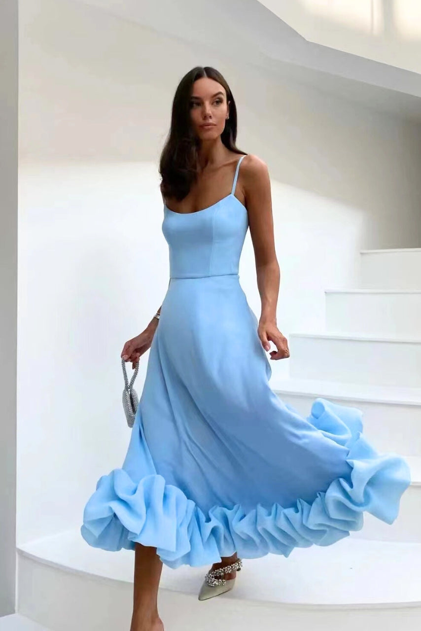 Ruffle Wedding  Dress – Elegant Occasion Dress | Meave & Ivy