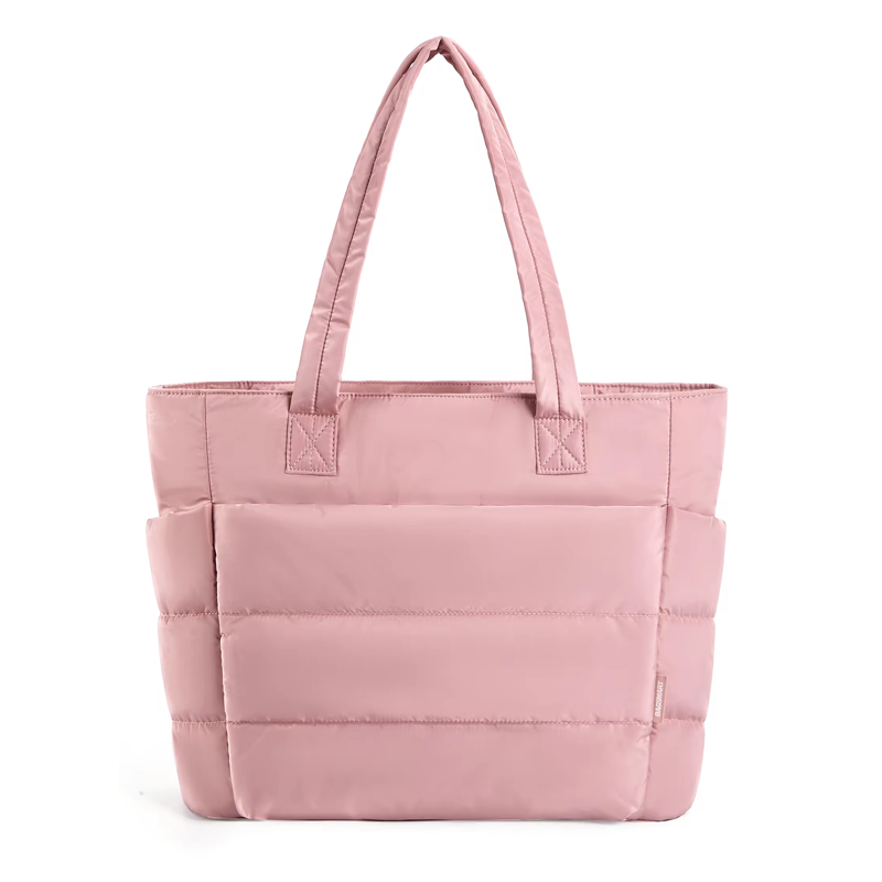 Quilted Tote Bag – Lightweight Padded Shoulder Bag