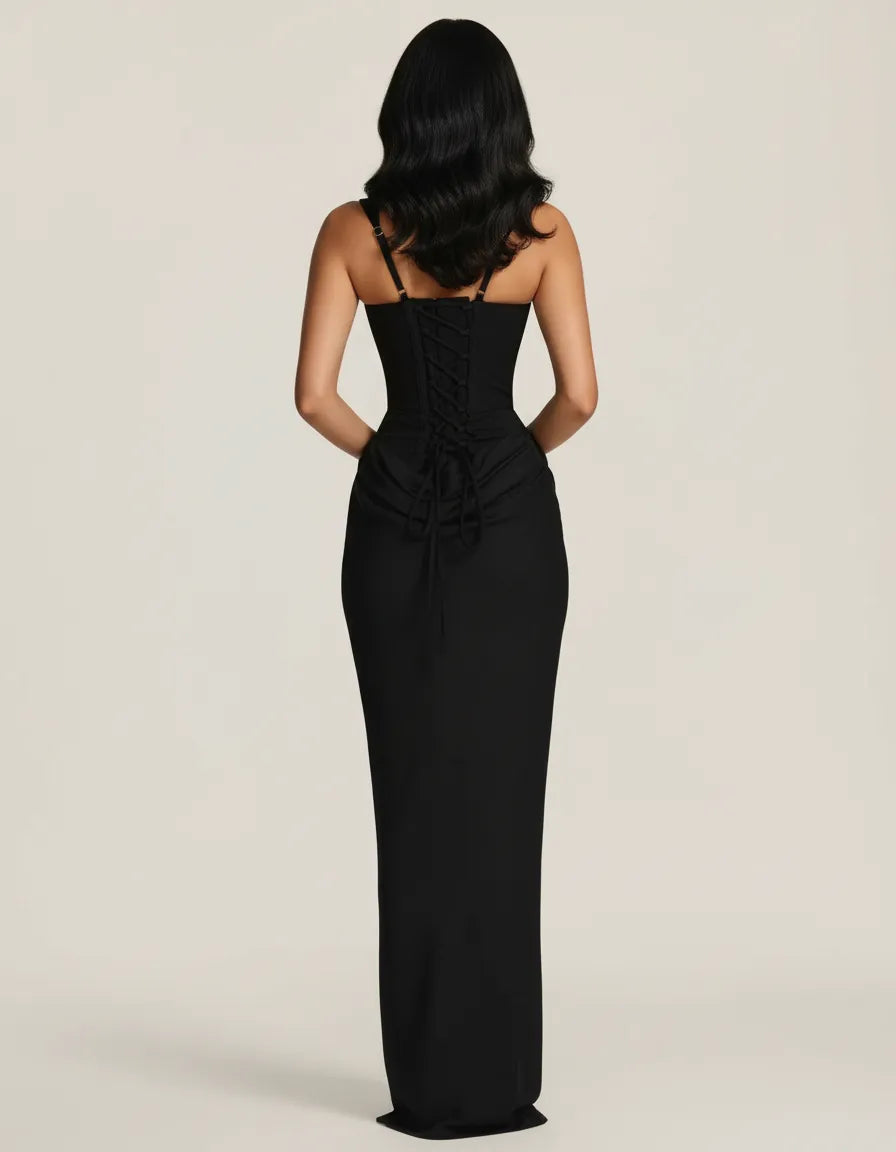 Sculpted Midi Dress – Refined Tailored Fit