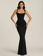 Sculpted Midi Dress – Refined Tailored Fit