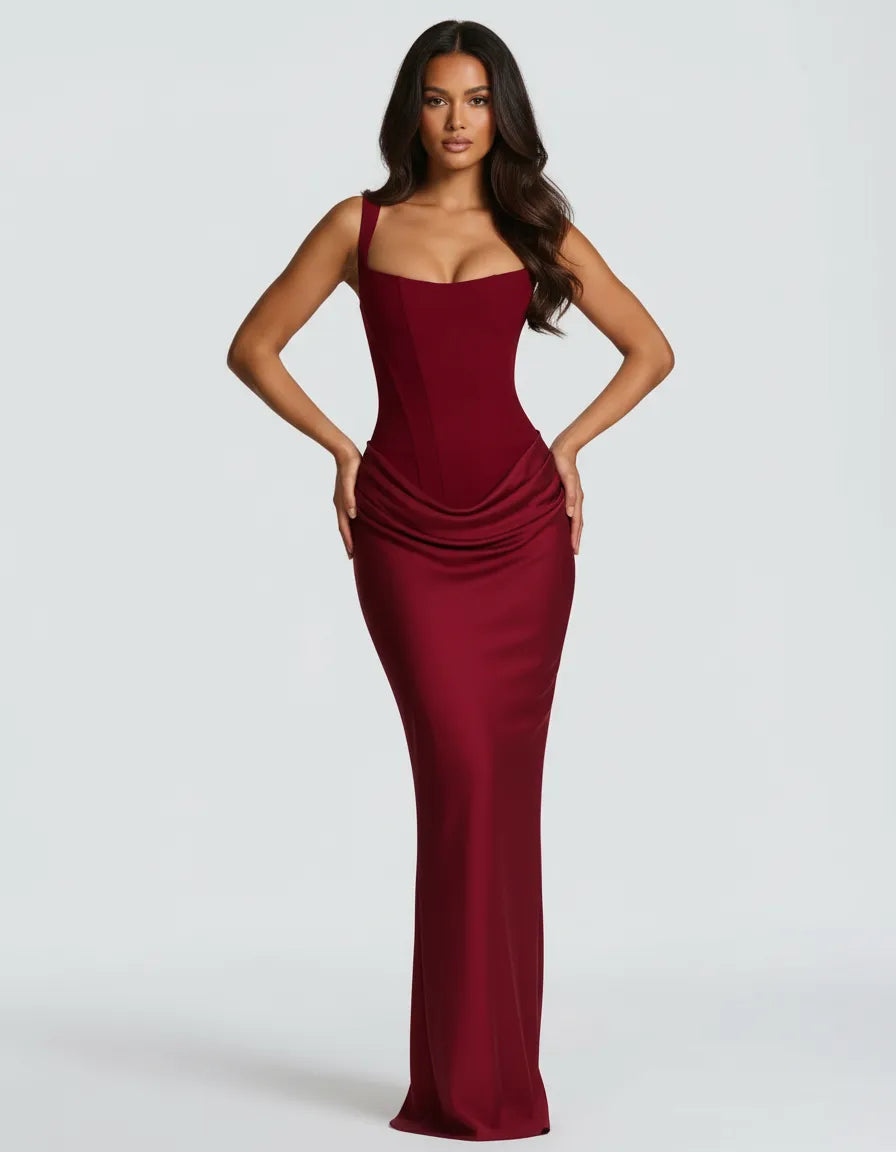 Sculpted Midi Dress – Refined Tailored Fit