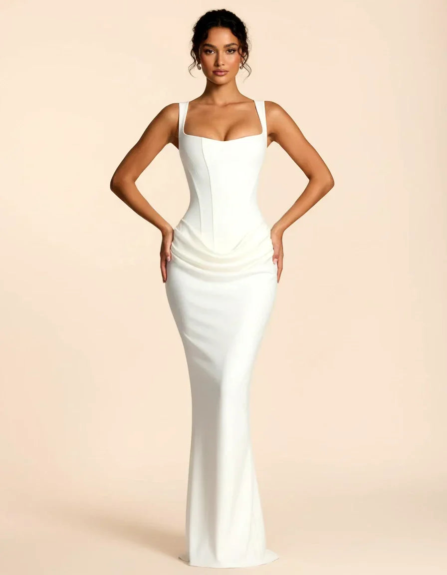 Sculpted Midi Dress – Refined Tailored Fit