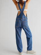 Denim Dungarees – Women's Relaxed Fit Casual Overalls