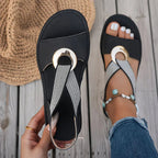 Gold Strappy Sandals – Luxury Metallic Evening Sandal | Meave & Ivy