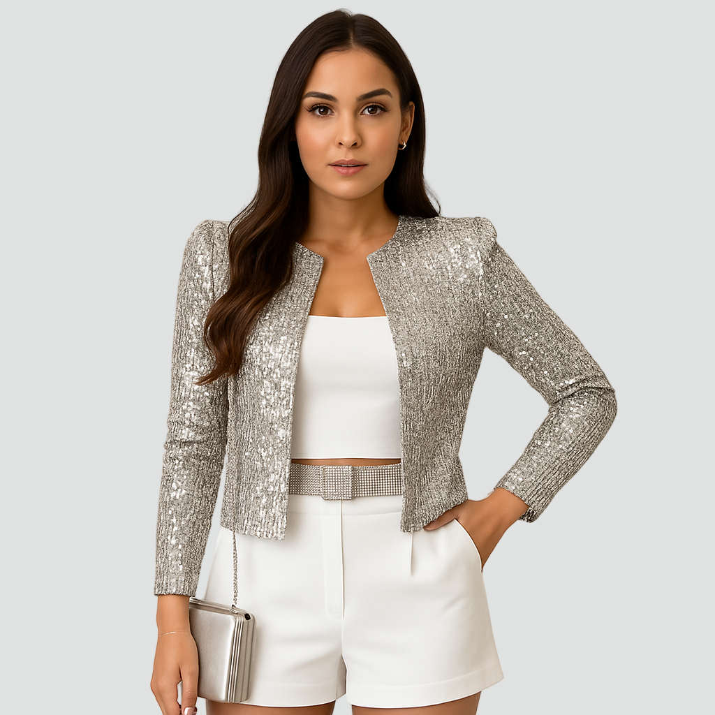 Sequin Mini Blazer – Women's Summer Party & Occasion Blazer | Meave & Ivy