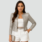 Sequin Mini Blazer – Women's Summer Party & Occasion Blazer | Meave & Ivy