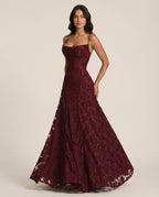 Floral Occasion Dress with Flowing Silhouette