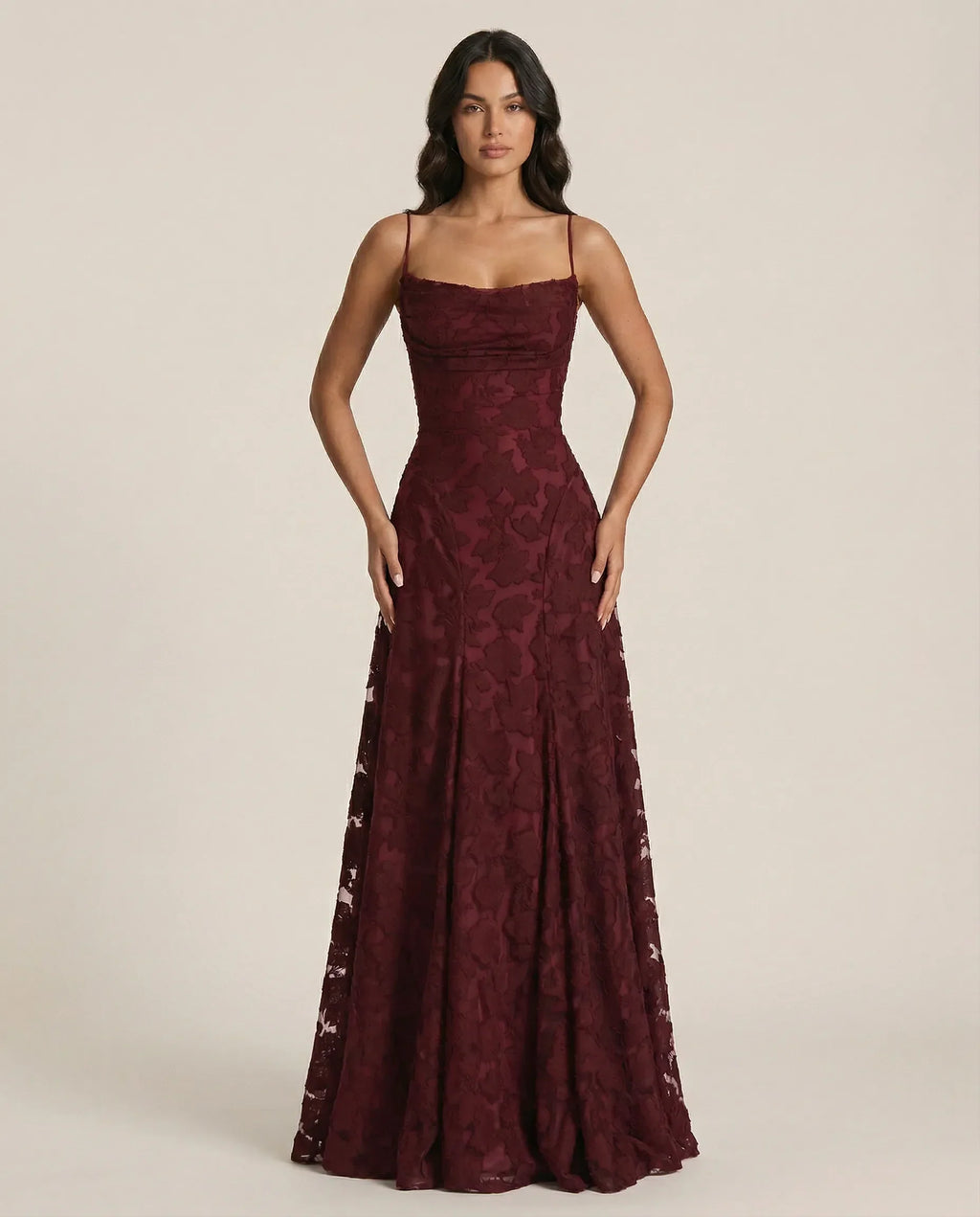Floral Occasion Dress with Flowing Silhouette