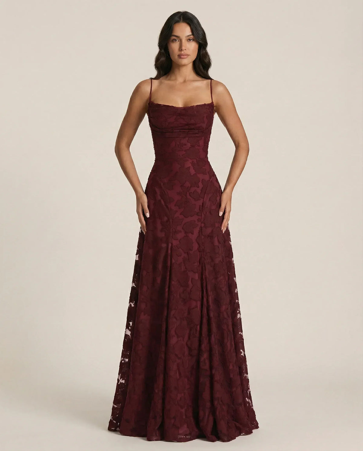 Floral Occasion Dress with Flowing Silhouette