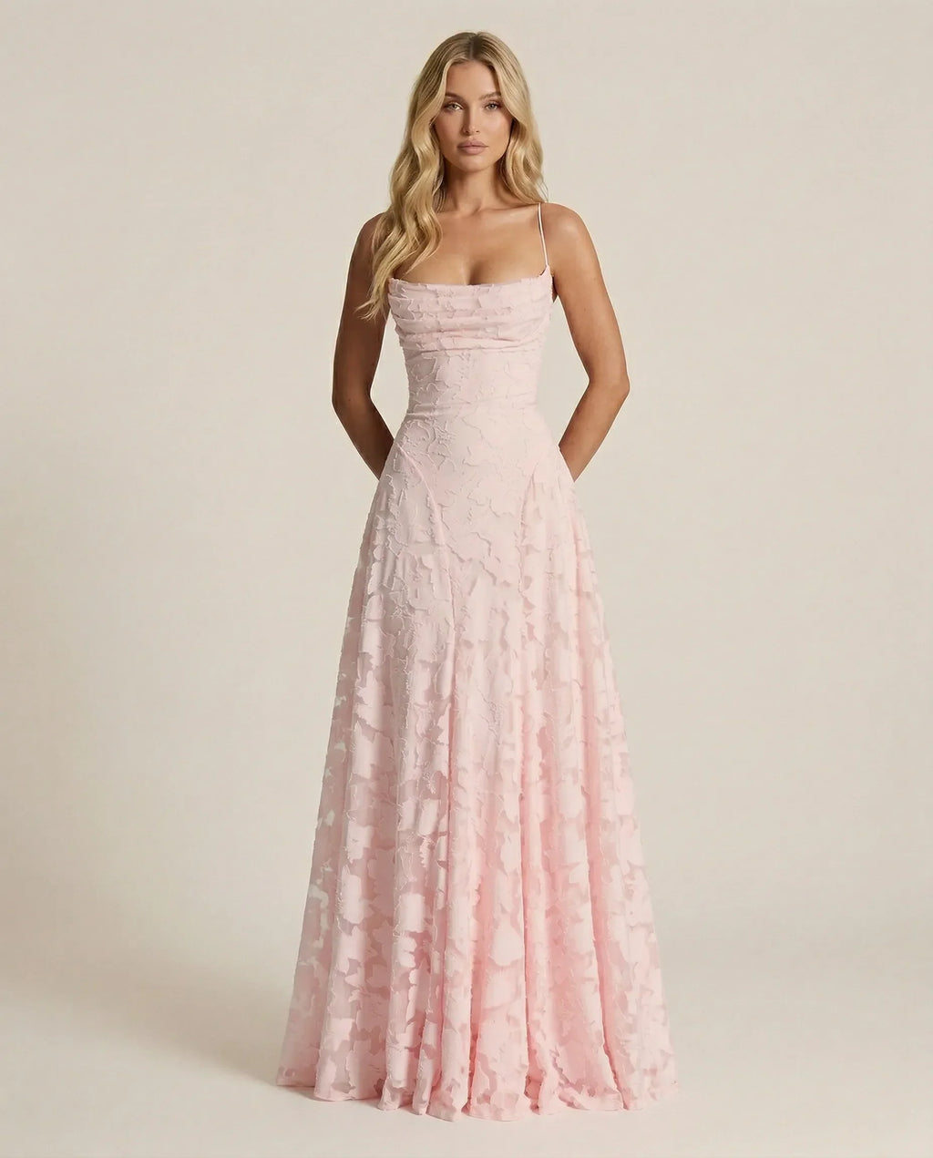 Floral Occasion Dress with Flowing Silhouette