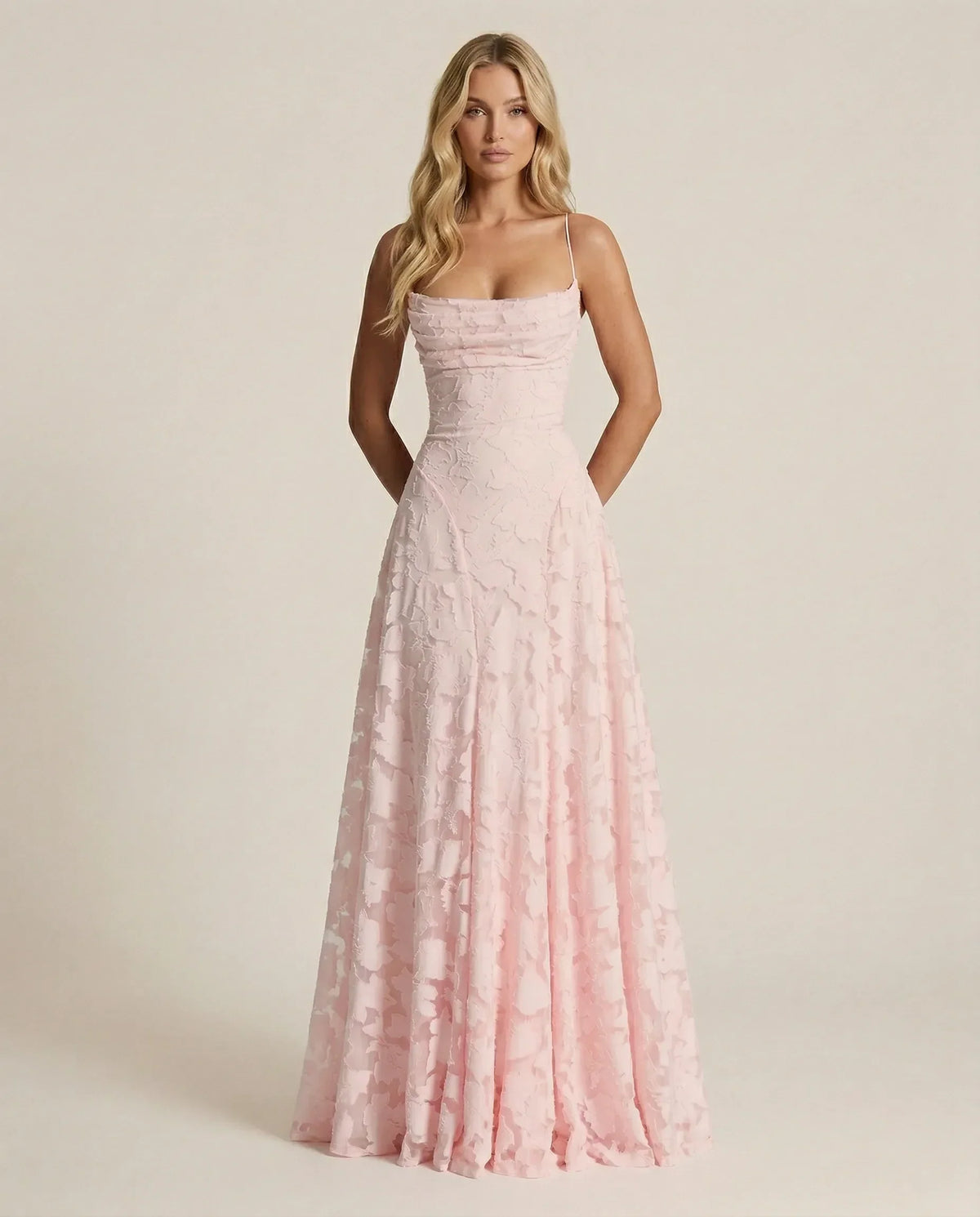 Floral Occasion Dress with Flowing Silhouette