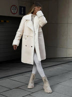 Elegant Fleece-Comfort Winter Coat – Slim Silhouette
