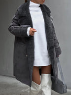 Elegant Fleece-Comfort Winter Coat – Slim Silhouette