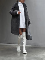Elegant Fleece-Comfort Winter Coat – Slim Silhouette