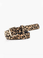 Women's Printed Belt with Rectangular Buckle