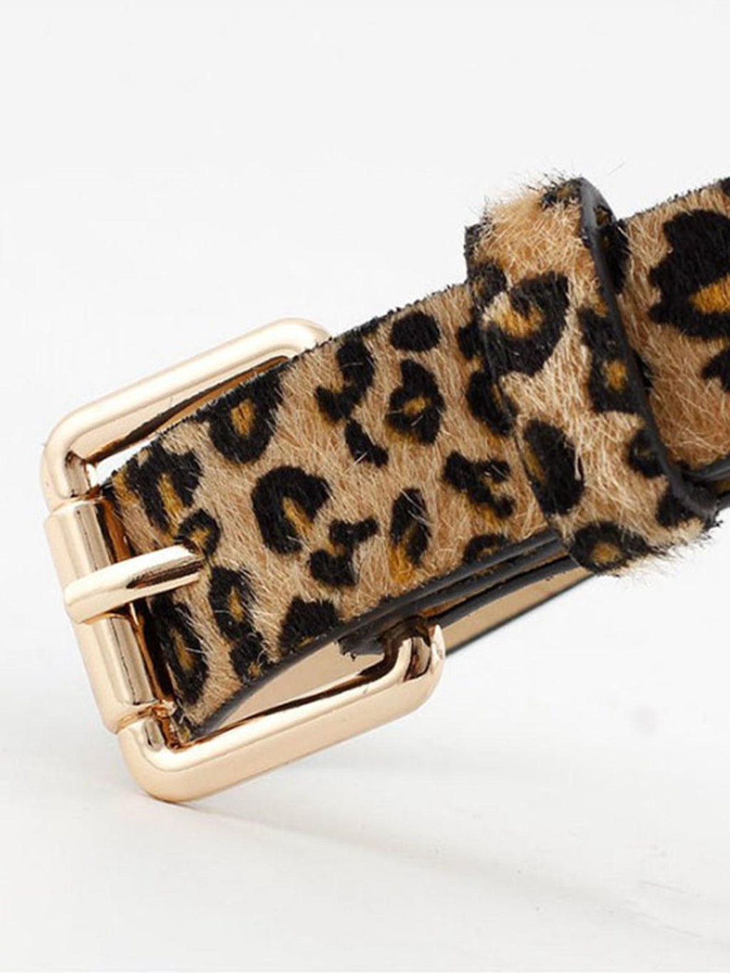 Women's Printed Belt with Rectangular Buckle