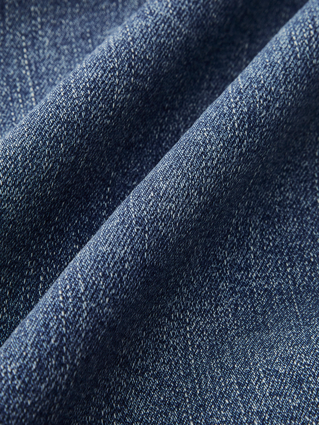 Mid-Waist Bootcut Jeans - Classic Blue Denim