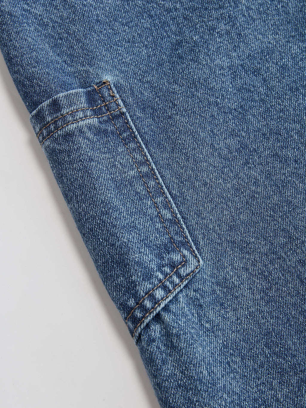 Cross-Front Wide-Leg Jeans - High-Waist Denim
