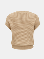 Women's Textured Wool Blend Knit Two-Piece Set