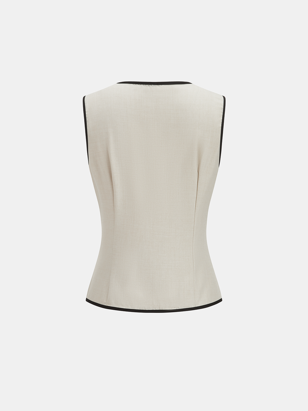 Women's Sleeveless Tailored Waistcoat and Wide Leg Trousers Set