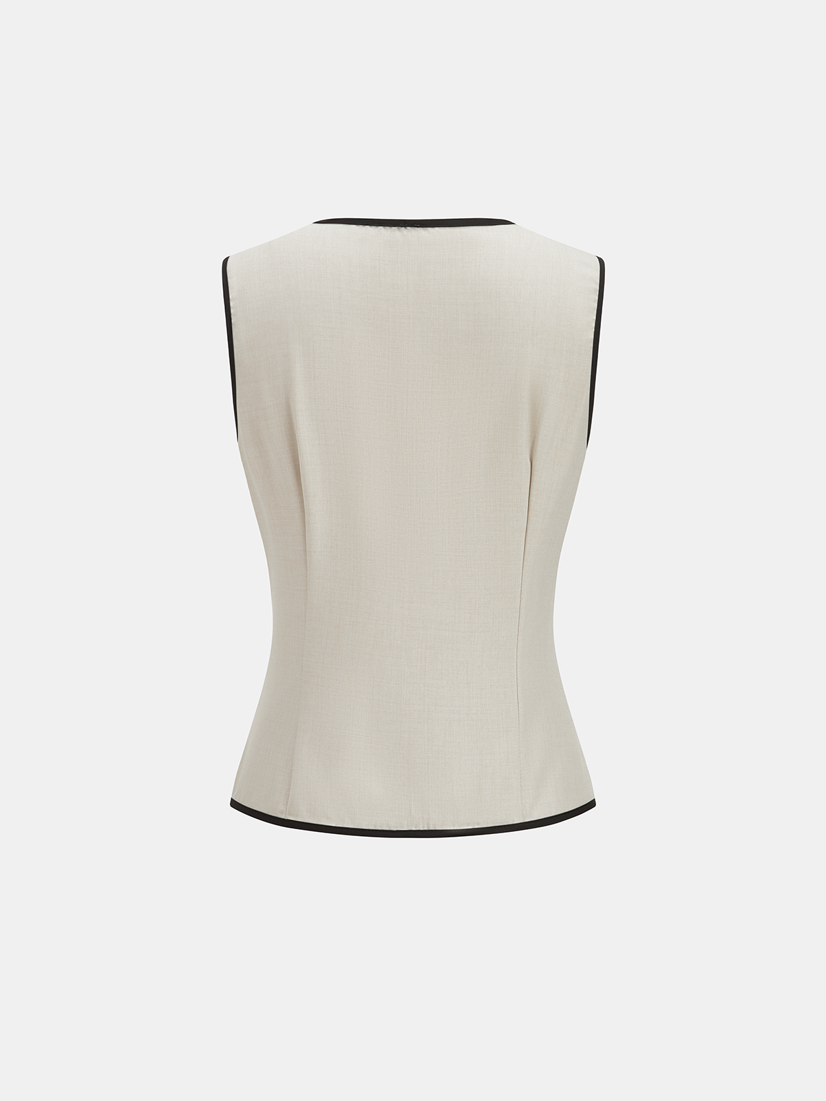 Women's Sleeveless Tailored Waistcoat and Wide Leg Trousers Set