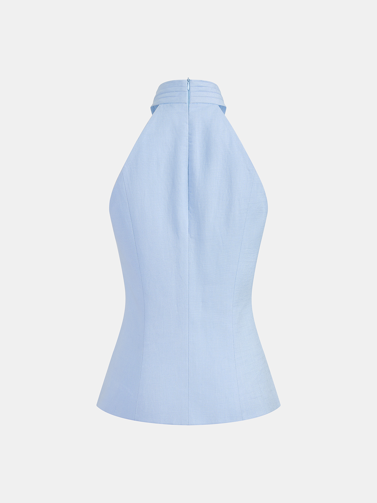 Women's Halter Neck Button Front Waistcoat and Tailored Shorts Set