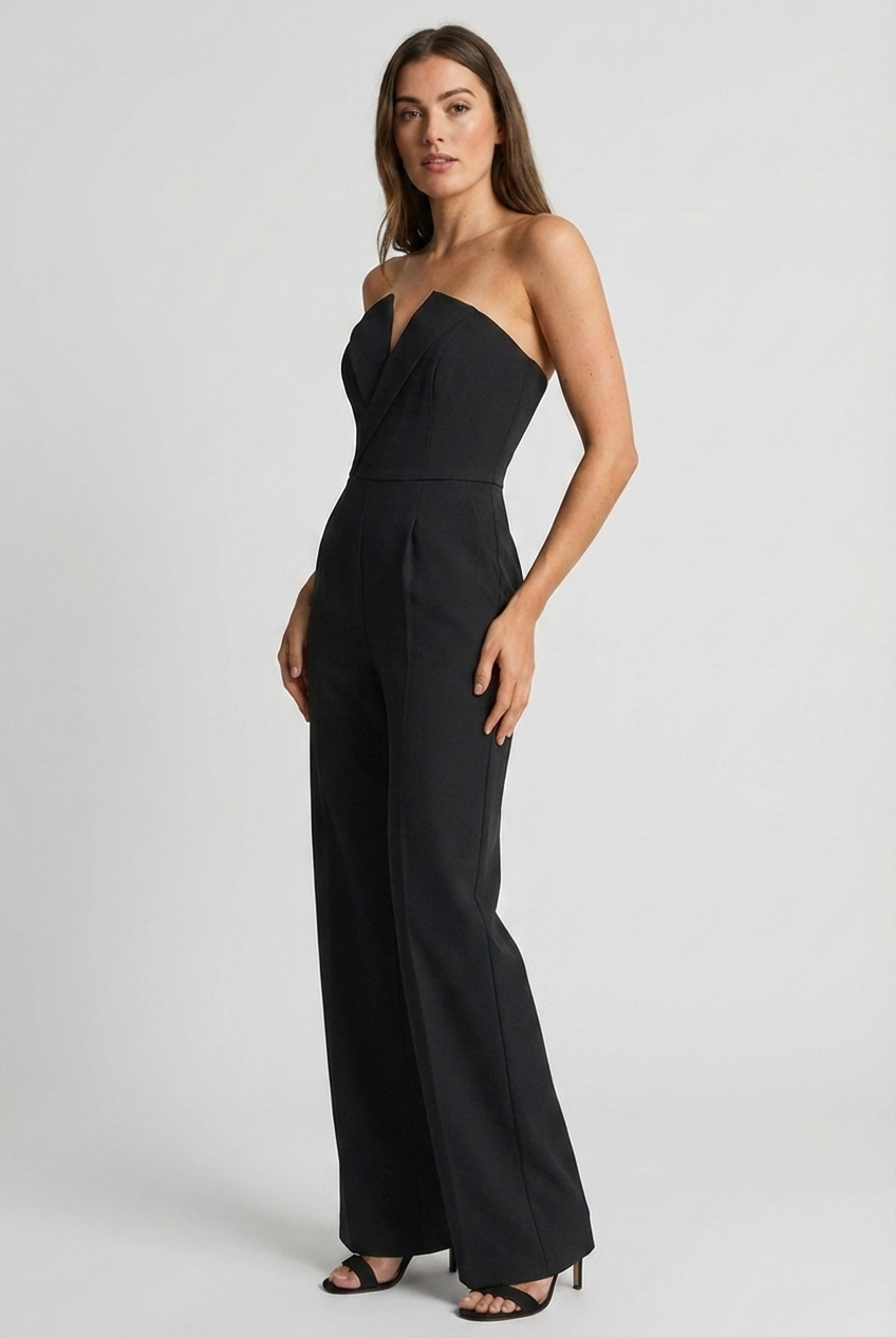 Wide-Leg Wedding Guest Jumpsuit - Elegant Occasion All-in-One | Meave & Ivy