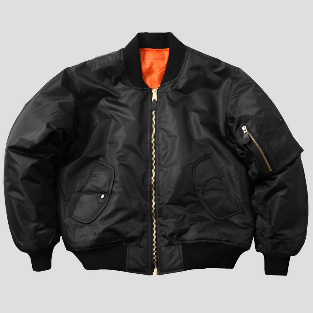 Ribbed Trim Bomber Jacket – Classic Design in 11 Colours