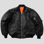 Ribbed Trim Bomber Jacket – Classic Design in 11 Colours