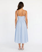 Spaghetti Strap Low Back Midi Dress