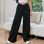 Wide-Leg Lounge Trousers – Soft Drawstring Comfort