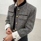 Cropped Tweed Jacket - Classic Ladylike Style