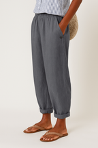 Relaxed Linen Trousers with Side Pockets
