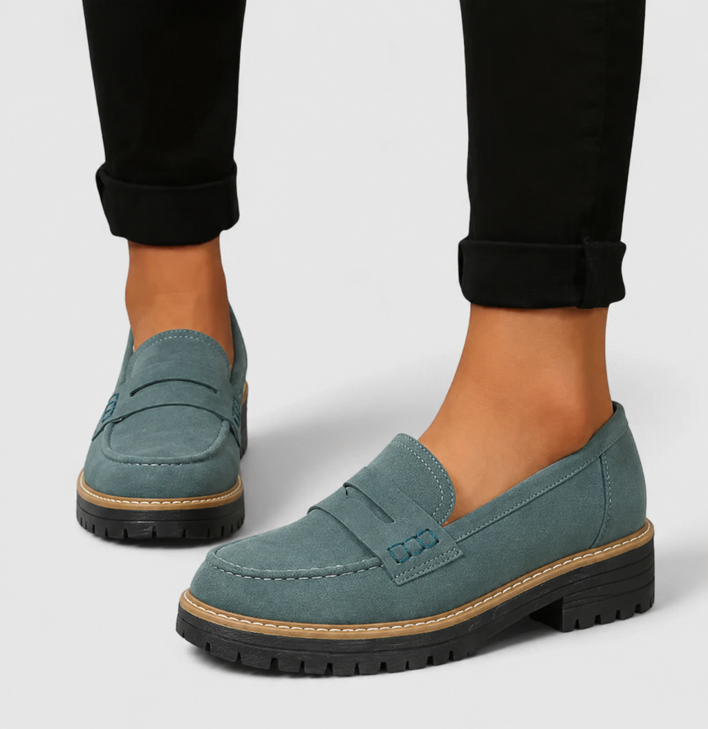 Chunky Platform Orthopedic Penny Loafers