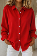 Classic Button-Up Long-Sleeve Shirt