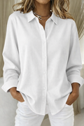 Classic Button-Up Long-Sleeve Shirt