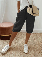 Linen Capri Trousers - Relaxed Summer Cropped Pants | Meave & Ivy