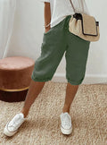 Linen Capri Trousers - Relaxed Summer Cropped Pants | Meave & Ivy
