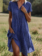 Short Sleeve Midi Shirt Dress - Timeless Everyday Style | Meave & Ivy