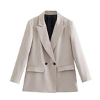 Double-Breasted Structured Blazer
