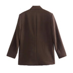 Double-Breasted Structured Blazer