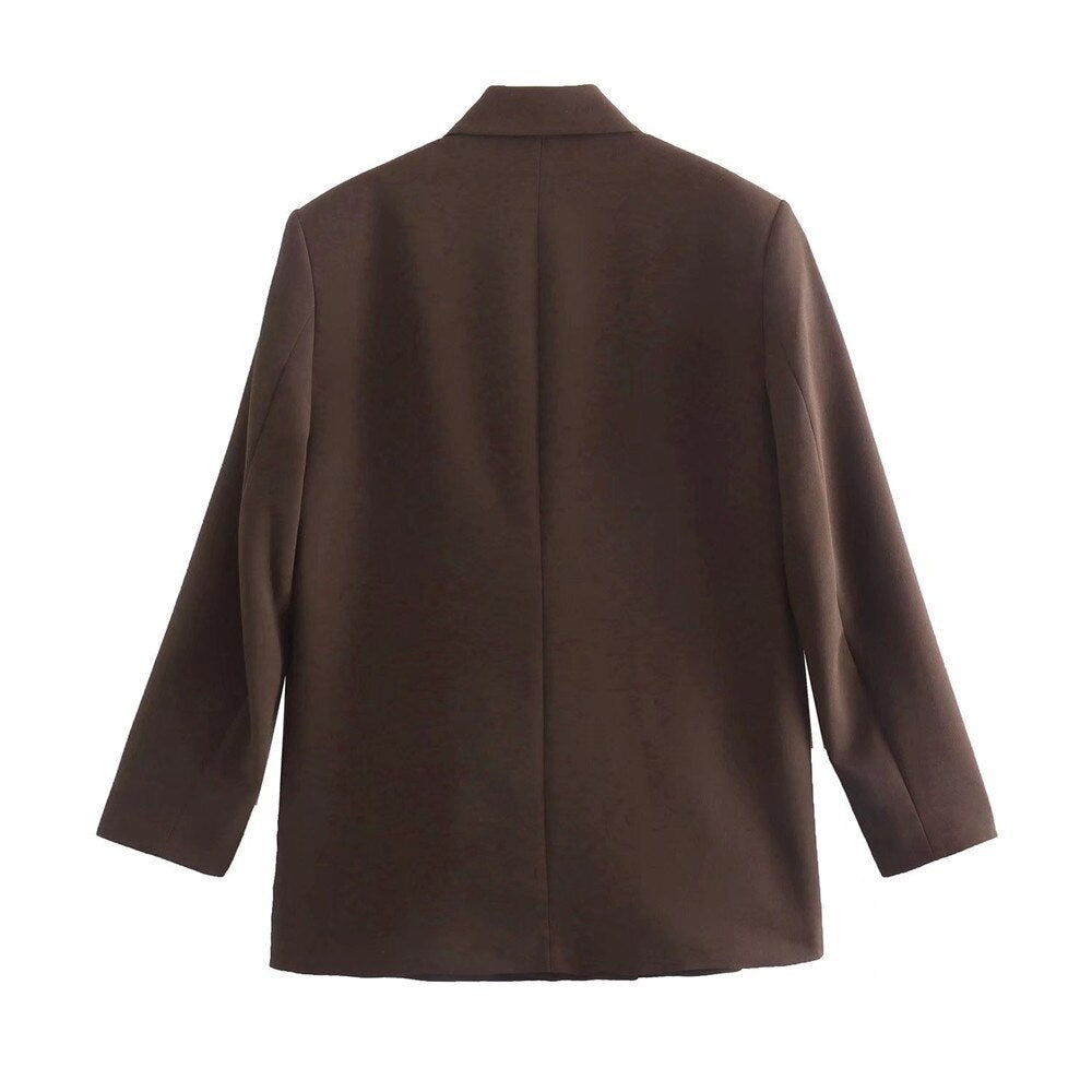 Double-Breasted Structured Blazer