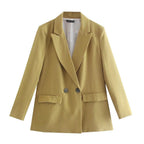 Double-Breasted Structured Blazer