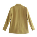 Double-Breasted Structured Blazer