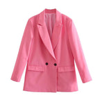 Double-Breasted Structured Blazer