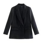 Double-Breasted Structured Blazer