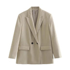 Double-Breasted Structured Blazer