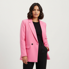 Double-Breasted Structured Blazer